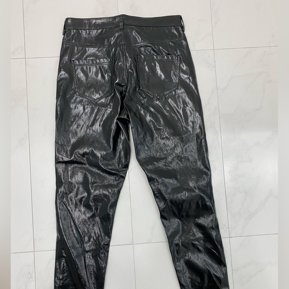 Faux patent leather Calzedonia pants